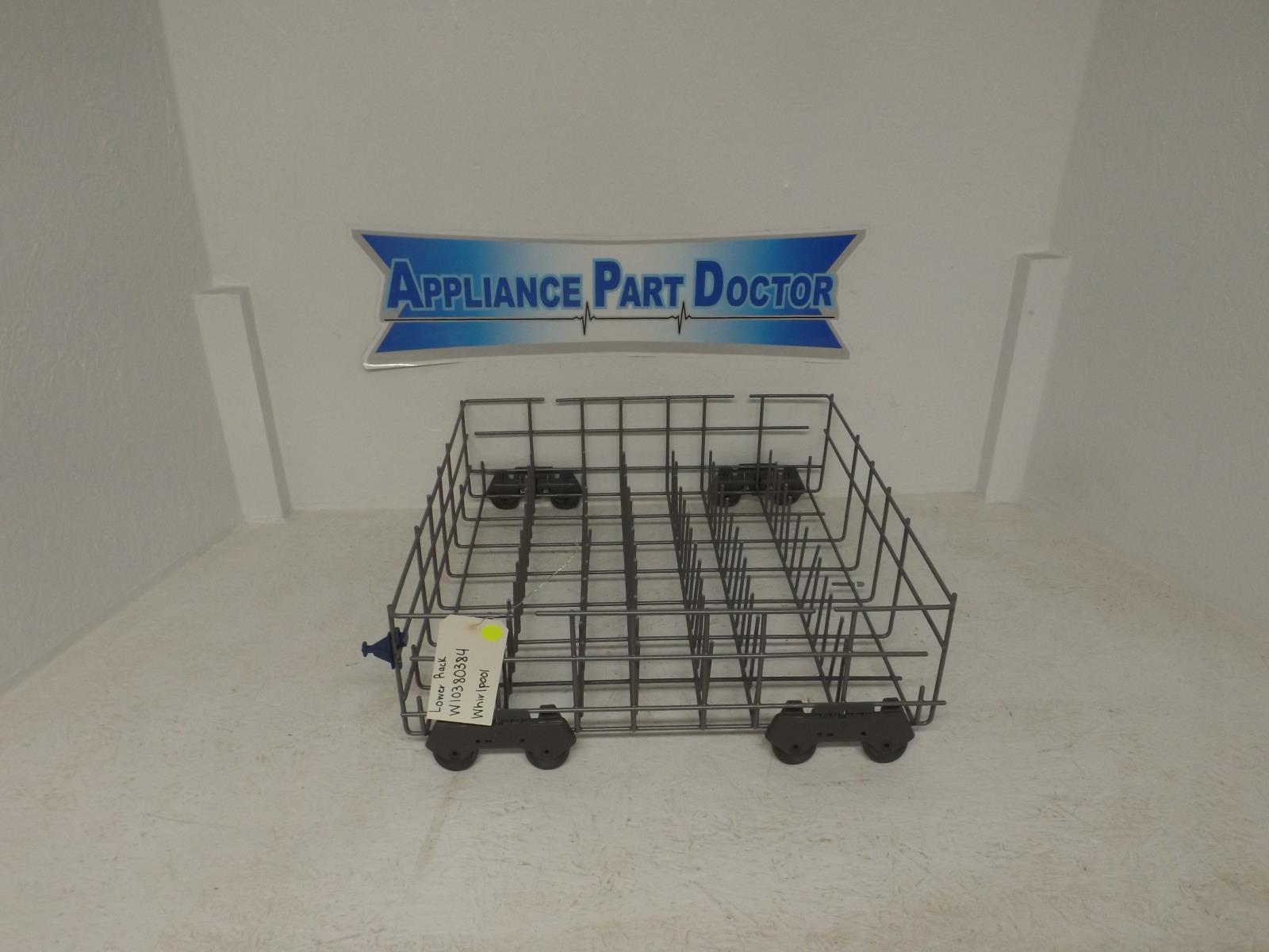 Whirlpool Dishwasher W10380384 Lower Rack (Used) Whirlpool Dishwasher W10380384 Lower Rack (Used)
